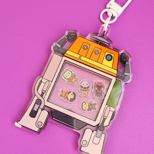 Chopper shaker keychain
