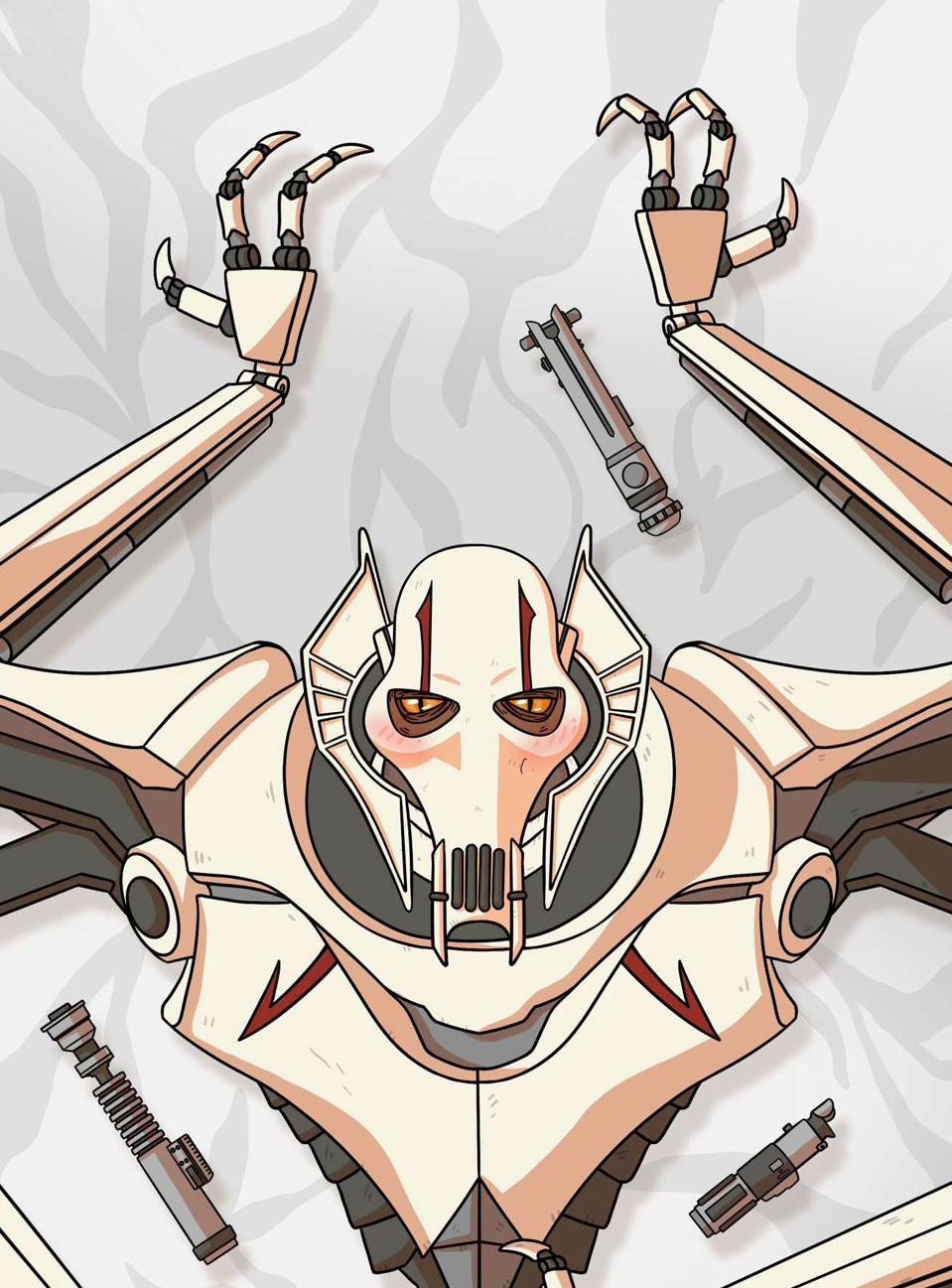 Greivous body pillow case