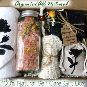 All Natural SPA Gift Box for Women , Handmade Mothers Day SPA Boxes , Organic SPA Gift Set for Her , Self Care Box , Handmade Soap Gift Set
