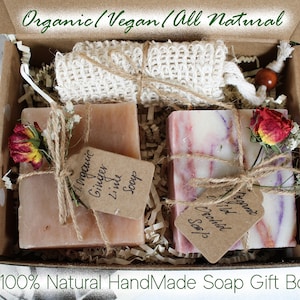 Mothers Day Gift  / All Natural Soap Gift Box / Organic soap gift set for women / Handmade Soap Gift  / Personalized gift for her