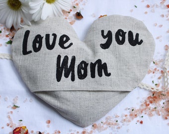 Valentines Day Gift for Mom from Daughter / Gift for mom / Gift for Woman Gift for Mother / Gift for Granny / Himalayan Pink Salt Eye Pillow