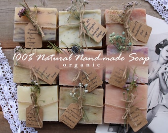 Handmade Soap Bar / Organic Soap Bar / Cold Process Soap / All Natural Soap Gift / GMO Free Soap / Paraben Free Soap / Sulfate Free Soap