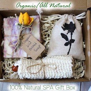 Spa gift for Her , Mothers Day Gift Box for Women , Handmade Soap Gift box , Birthday gift , Relaxation gift for women, Organic Gift Set