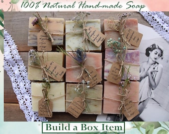 Build A Box Item / Add on listing / Cannot be purchased alone / Handmade Soap Bar / Organic Soap Bar / Cold Process Soap / All Natural Soap