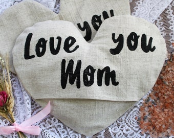Himalayan Pink Salt Eye Pillow / Gift for Mom / Gift for sister / Gift for grandma / Organic eye pillow / Hand-Printed Cover
