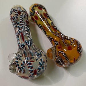 Unique Glass Hand Pipe