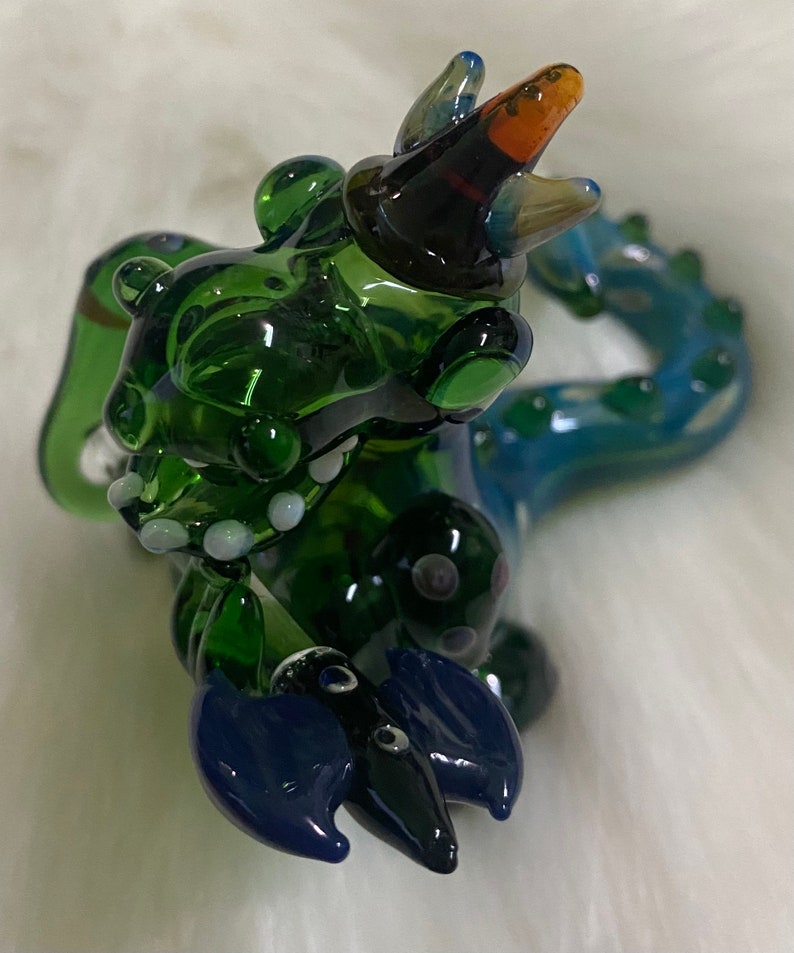 Dragon Warrior WuuThrad Battle Axe Glass Hand Pipe, High Quality Pipe, Collectable Pipe, Gift Pipe image 9