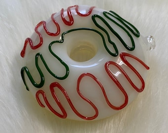 Creamy Donut Glass Hand Pipe, Gift Pipe, Collectable Pipe, High Quality Pipe