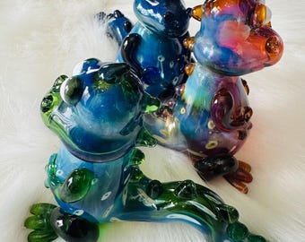 Baby Dinosaur Glass Hand Pipe, Gift Pipe, Collectable Pipe, High Quality Pipe