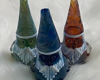 Wizard Gnome Glass Hand Pipe, High Quality Pipe, Gift Pipe, Collectable Pipe