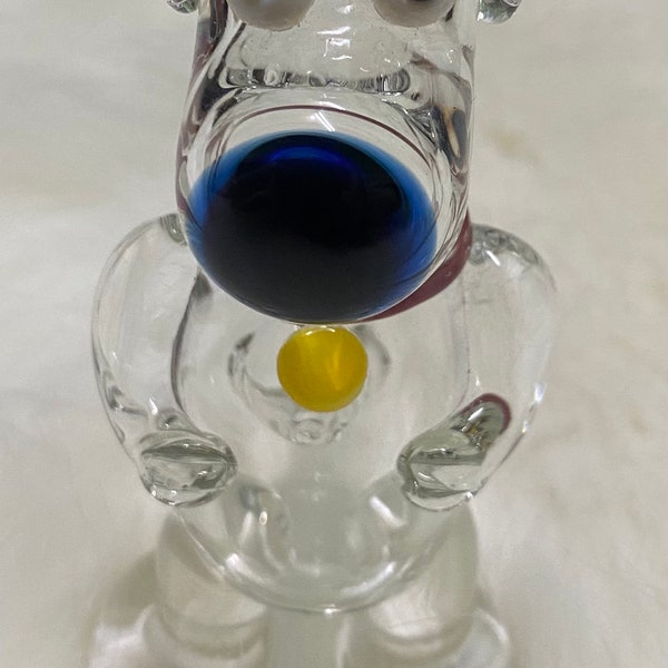 Clear Brian The Dog Glass Hand Pipe, Gift Pipe, Collectable Pipe, High Quality Pipe