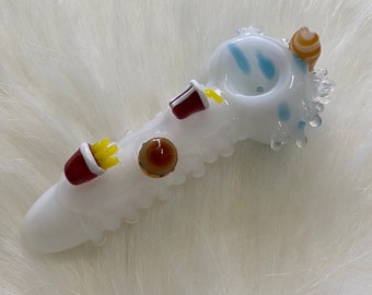 Little Happy Meal Glass Hand Pipe, High Quality Pipe, Collectable Pipe, Gift Pipe