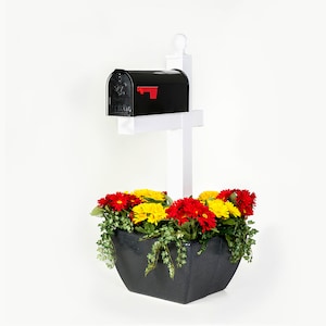 Granite SnapPot® Post Planter Kit-flower pot for tent, light, sign, or deck post or for small ornamental trees or mailbox post planter