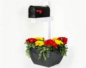 Granite SnapPot® Post Planter Kit-flower pot for tent, light, sign, or deck post or for small ornamental trees or mailbox post planter