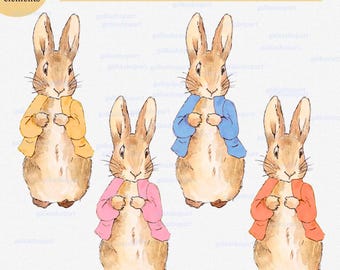 ピーターラビット、サマーガーデン、PNG ファイル、水彩画