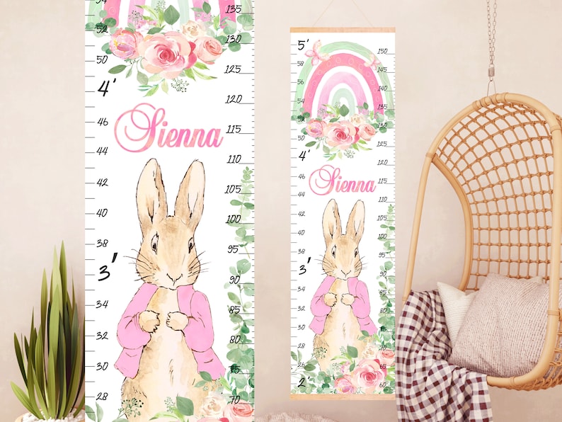 Adorable Peter Rabbit Height Chart: Personalized Growth Chart - Etsy