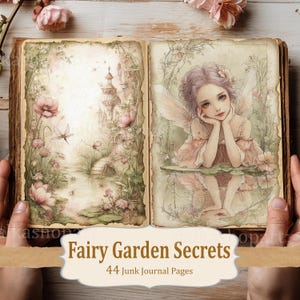 Fairy Garden Secrets Junk Journal Kit: 44 Printable Vintage Pages