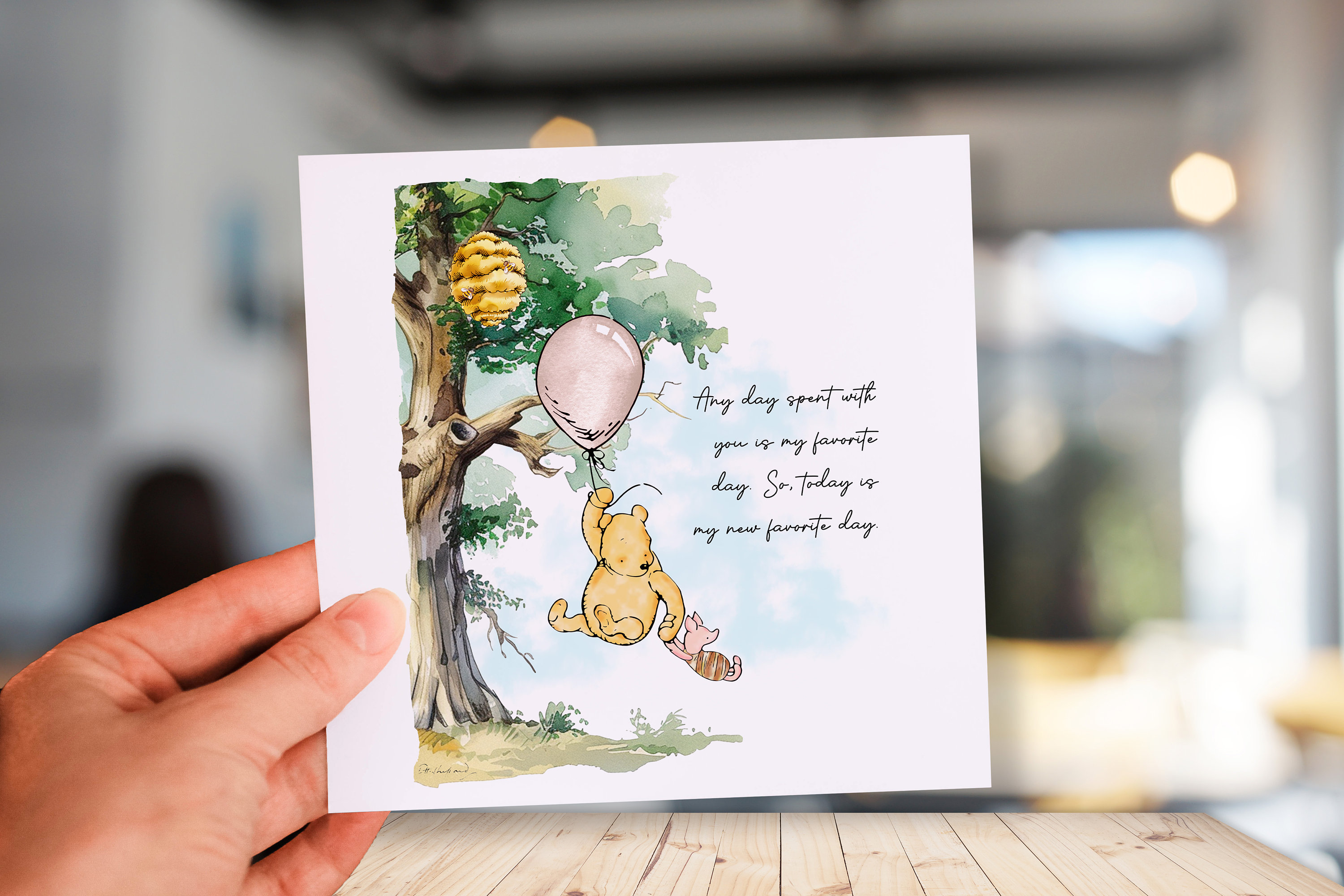 Banner Decorativo Da Parete Winnie Pooh Per Cameretta Bambini - Cartello Leggero Per Porta O Stanza Giochi Con Tema Pooh