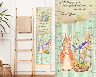 Kids Height Chart Peter Rabbit - Etsy UK