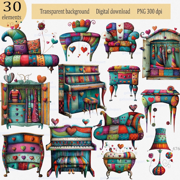 Vintage Folk Furniture - Etsy