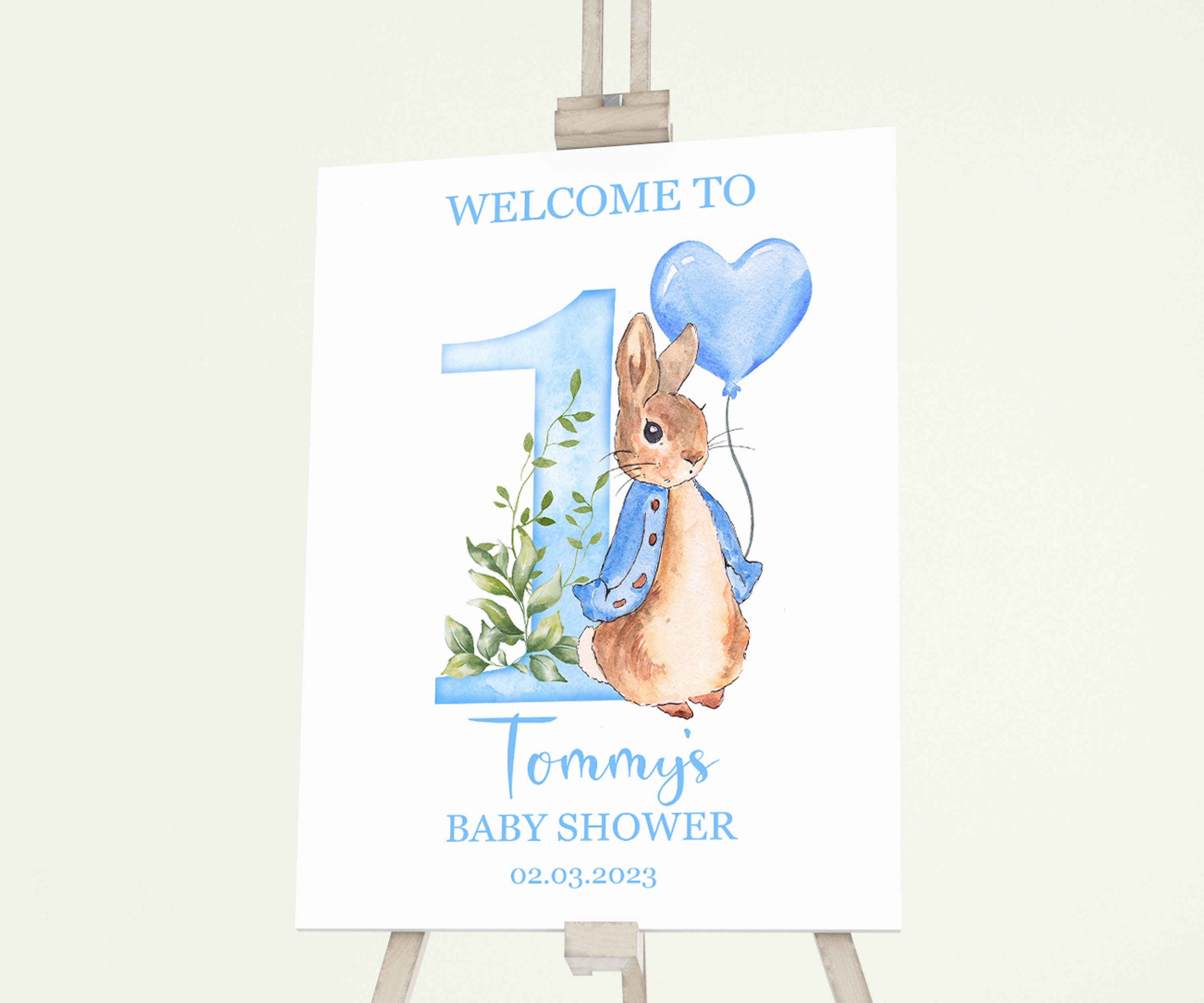 FREE Printable) – Watercolor Peter The Rabbit Baby Shower