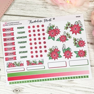 Wekelijkse plannerstickers december | Decoratieve en functionele planning | Bulletjournaal | TN | Maandthema | Maandpakket | Wekelijks pakket
