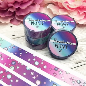 Jewel Stellar Washi Tape | Decorative & Functional Planning | Decorative Tape | Paper Tape | Stars | Celestial | Space | Galaxy