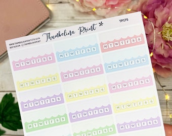 Weekly Habit Tracker Pastel Planner Stickers | Decorative & Functional Planner | Trackers | Functional Stickers | Habit Stickers