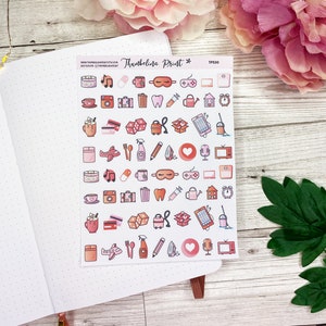 Mixed Icon Stickers In An Autumn/Fall Colour Palette | Decorative & Functional Planning | Mini Icons | Mixed Icons | Icon Stickers