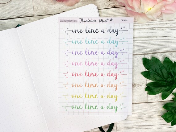Plant Planner Stickers Decorative & Functional Planning Plant