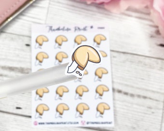 Fortune Cookie Planner Stickers | Decorative & Functional Planning | Food | Cookie Stickers | Fortune | Icon Stickers | Food Stickers