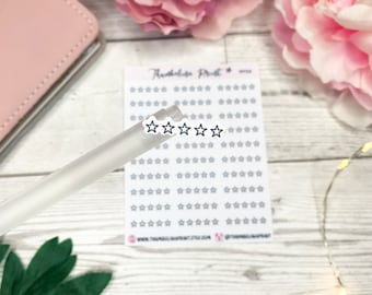 5 Star Review Planner Stickers | Decorative & Functional Planning | Review | Rate | Rating | Star Rating | 5 Star