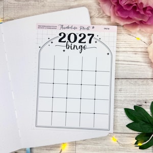 2027 Empty Bingo Sticker Sheet | Decorative & Functional Planning | Bingo | Bingo Template | Plain Bingo |
