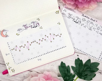 Sleep Log Journal Stickers