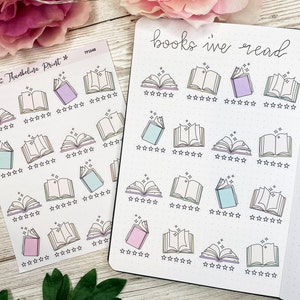 Magical Book Review Planner Stickers | Decorative & Functional Planning | Journal Stickers | Reading Journal | Book Review | Book Rating