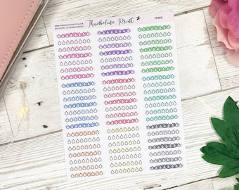 Hydrate Watercolour Tracker Planner Stickers | Decorative & Functional Planning | Water | Water Tracker | Hydration | Health | Watercolour