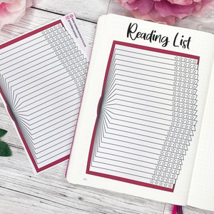 Open boek-tracker met grote plannersticker | Feestelijke kleurstelling | Boektracker | Lezen | Boekrecensie | Tracker lezen