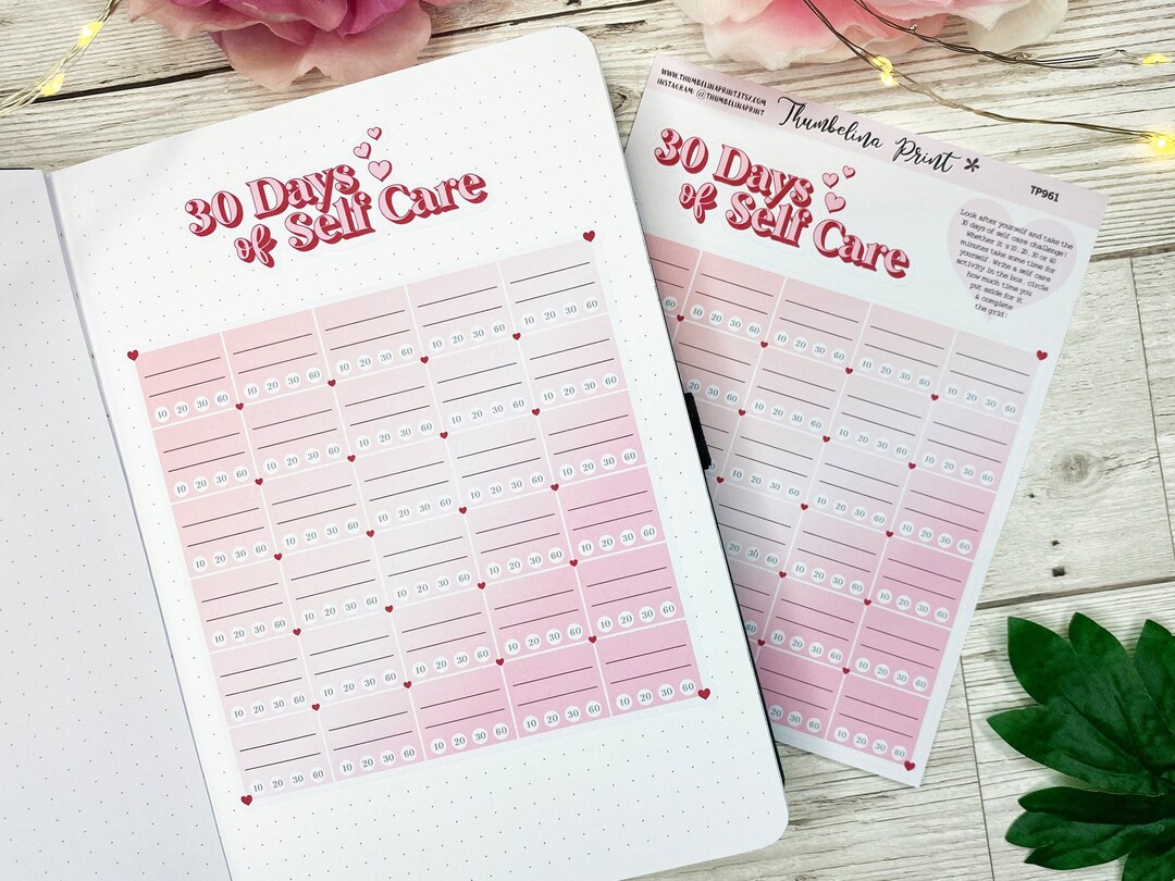 30 Days of Self Care Planner Sticker| Decorative & Functional Planning ...