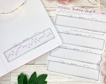 Horizontal Sleep Tracker Stickers | Decorative & Functional Planning | Sleep Trackers | Tracker Stickers