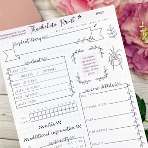Dashboardplannerstickers plantendagboek | Decoratieve en functionele planning | Planttracker | Tuintracker | Planten | Plantenverzorging