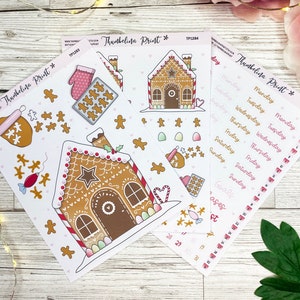 Themakit peperkoekbakdagboek | Decoratieve en functionele planning | Dagboeksticker | Tijdschriftthema | Decoratieve stickers
