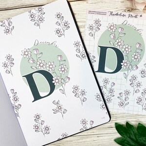 December cirkel bloemen titelpagina planner stickers | Decoratieve en functionele planning | Bulletjournaal | TN | Spread titelpagina