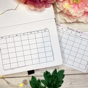 Grote blanco kalender planner sticker landschap | Decoratieve en functionele planning | Dagboek | TN | Kalendersticker | Maandkalender