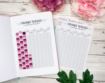 Five Thousand Savings Tracker Sticker Sheet | Decorative & Functional Planning | Budget | Budgeting | Savings | Savings Log
