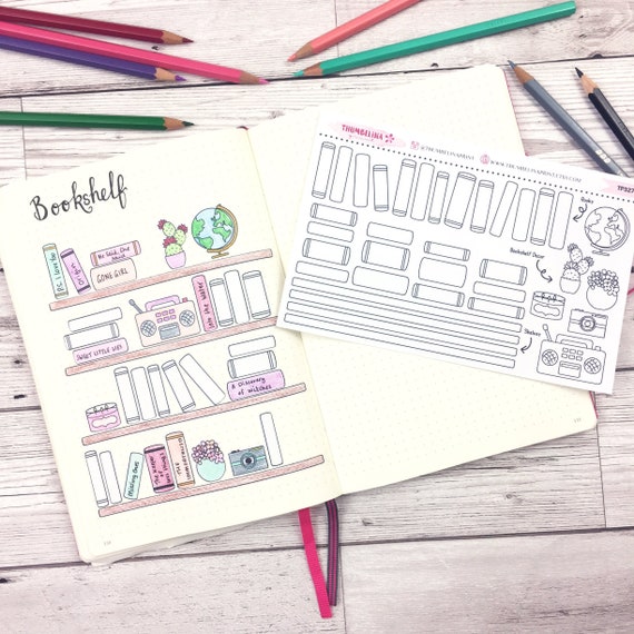 Build A Bookshelf Bullet Journal Planner Stickers TP327 Etsy