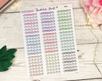 5 A Day Watercolour Trackers / Planificación decorativa y funcional / Salud / Seguimiento de la salud / 5 A Day / Frutas y verduras / Acuarela