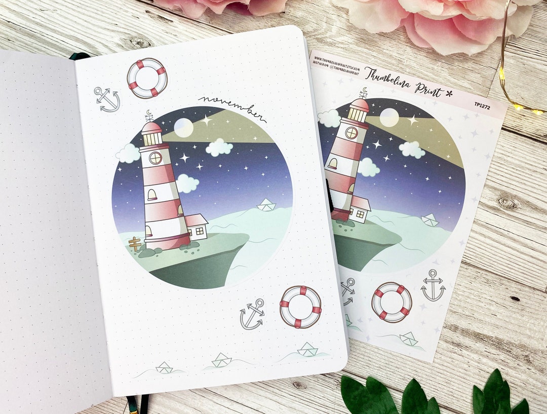 Lighthouse Title Page Decorative & Functional Planning Etsy