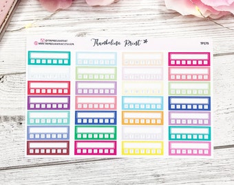 Habit Sidebar Stickers For Decorative And Functional Planning, Standard Vertical And More (TP175)