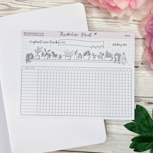 Plannerstickers plantverzorgingstracker | Decoratieve en functionele planning | Planttracker | Tuintracker | Planten | Plantenverzorging