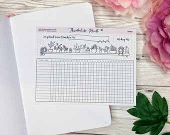 Plant Care Tracker Planner Stickers | Decorative & Functional Planning | Plant Tracker | Garden Tracker | Plants | Plant Care